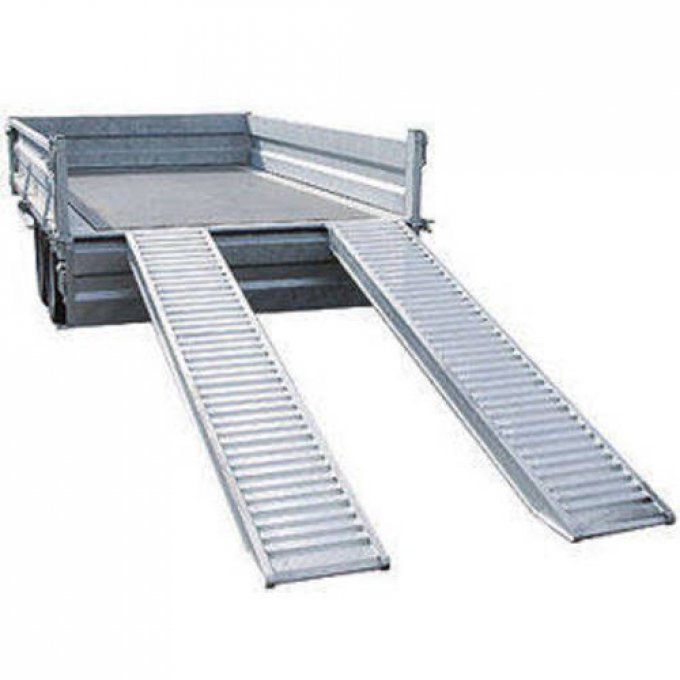PAIRE DE RAMPES ALUMINIUM  2M x 35CM   3200KG