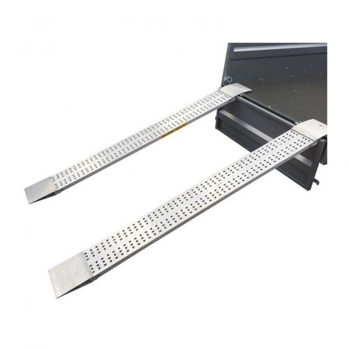PAIRE DE RAMPES  ALUMINIUM  1,50 x 0,20M  1500 KG