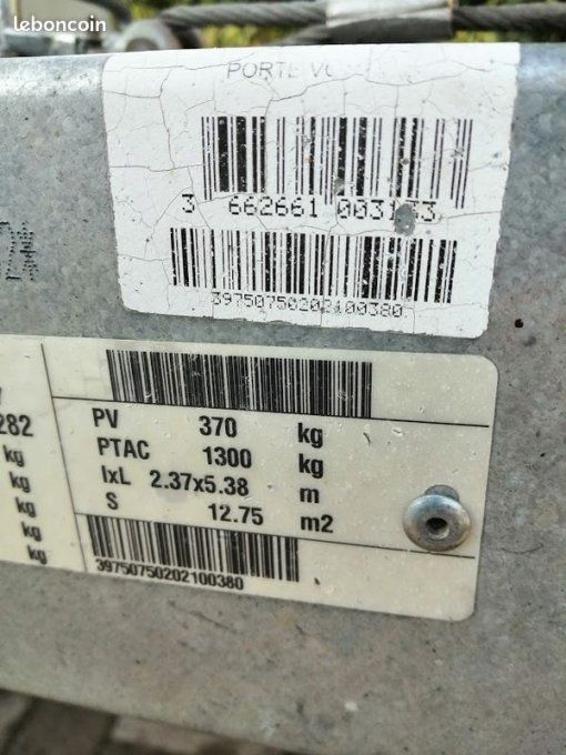 Remorque Porte-Voiture 1300kg